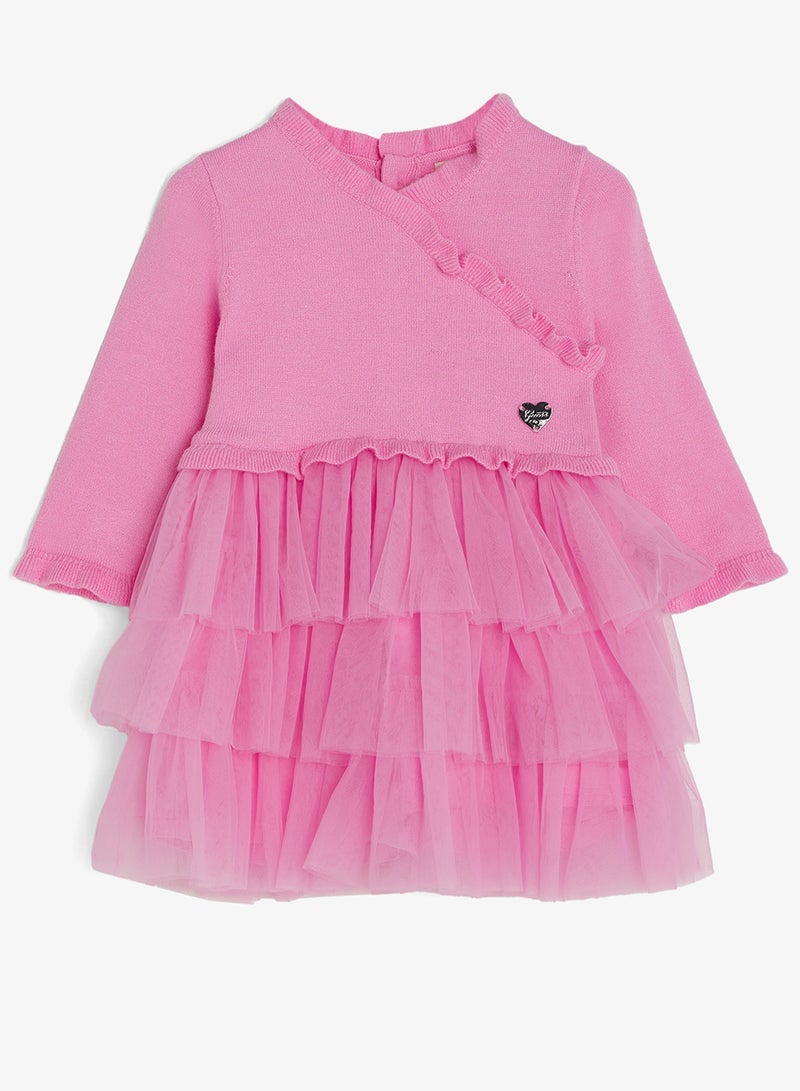 GUESS Infant Short Sleeve Mini Dress And Panties And Socks - Image 1